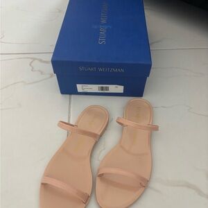 Stuart Weitzman Tan Sandals Minimalist Design